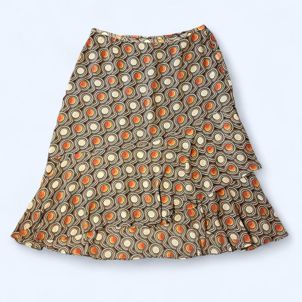 Y2K Green Polka Dot Ruffle Skirt by Josephine Chaus!